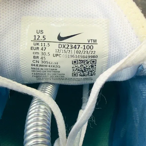 Nike Air Max 270 Mens Size 12.5 White Multi-Color Running Shoes DX2347-100 - Picture 11 of 11